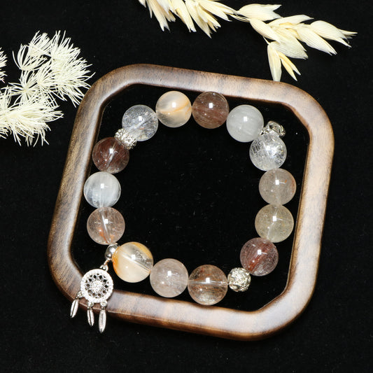 Rabbit Hair Crystal Energy Bracelet