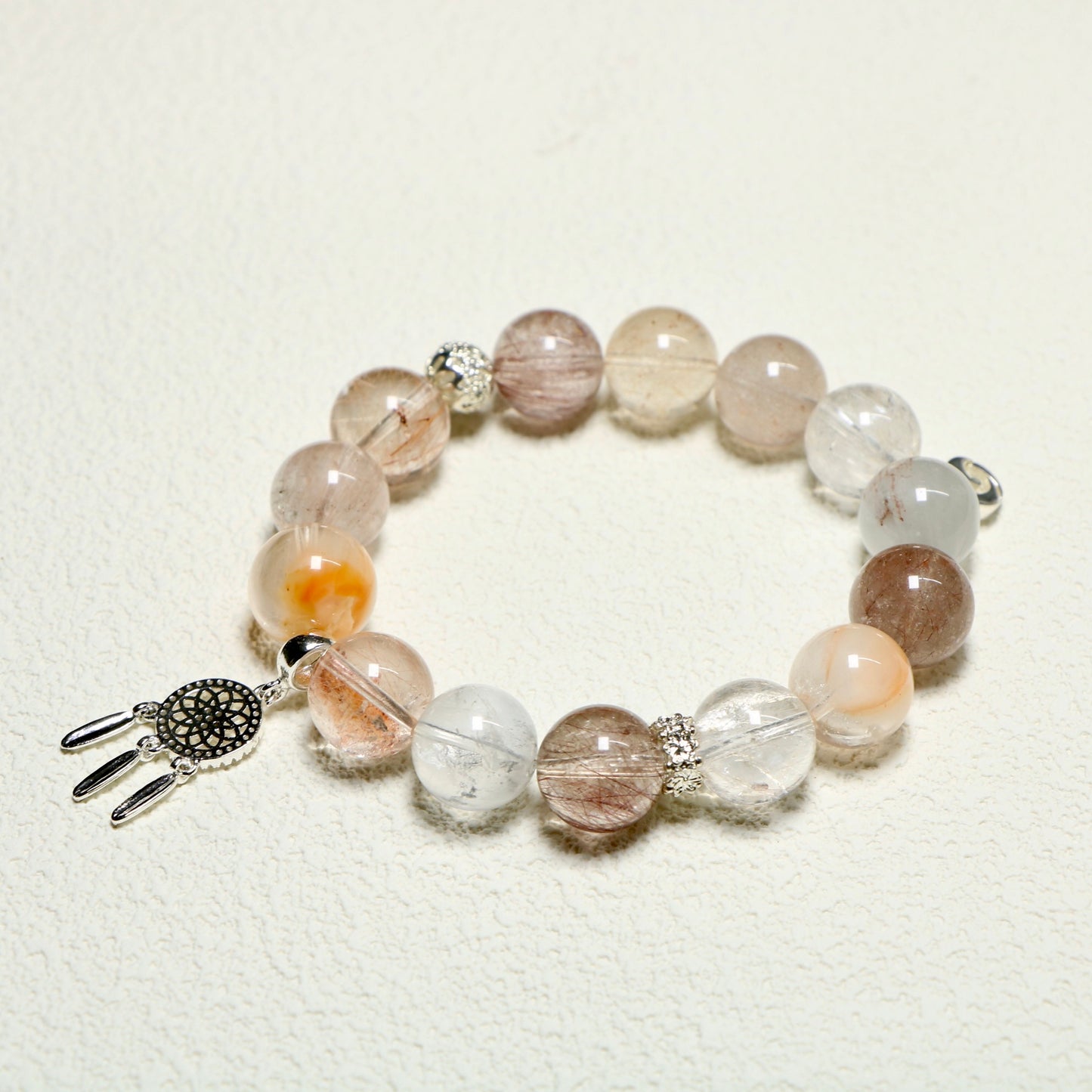 Rabbit Hair Crystal Energy Bracelet