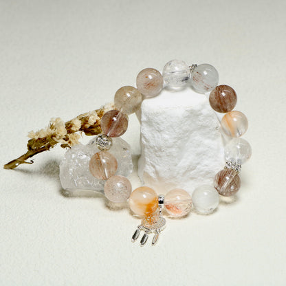 Rabbit Hair Crystal Energy Bracelet