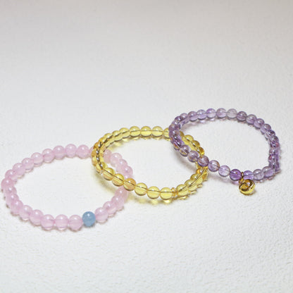 Aquarius Birthstone Bracelet Set