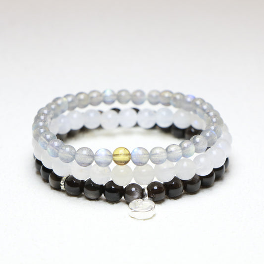 Pisces Birthstone Bracelet Set