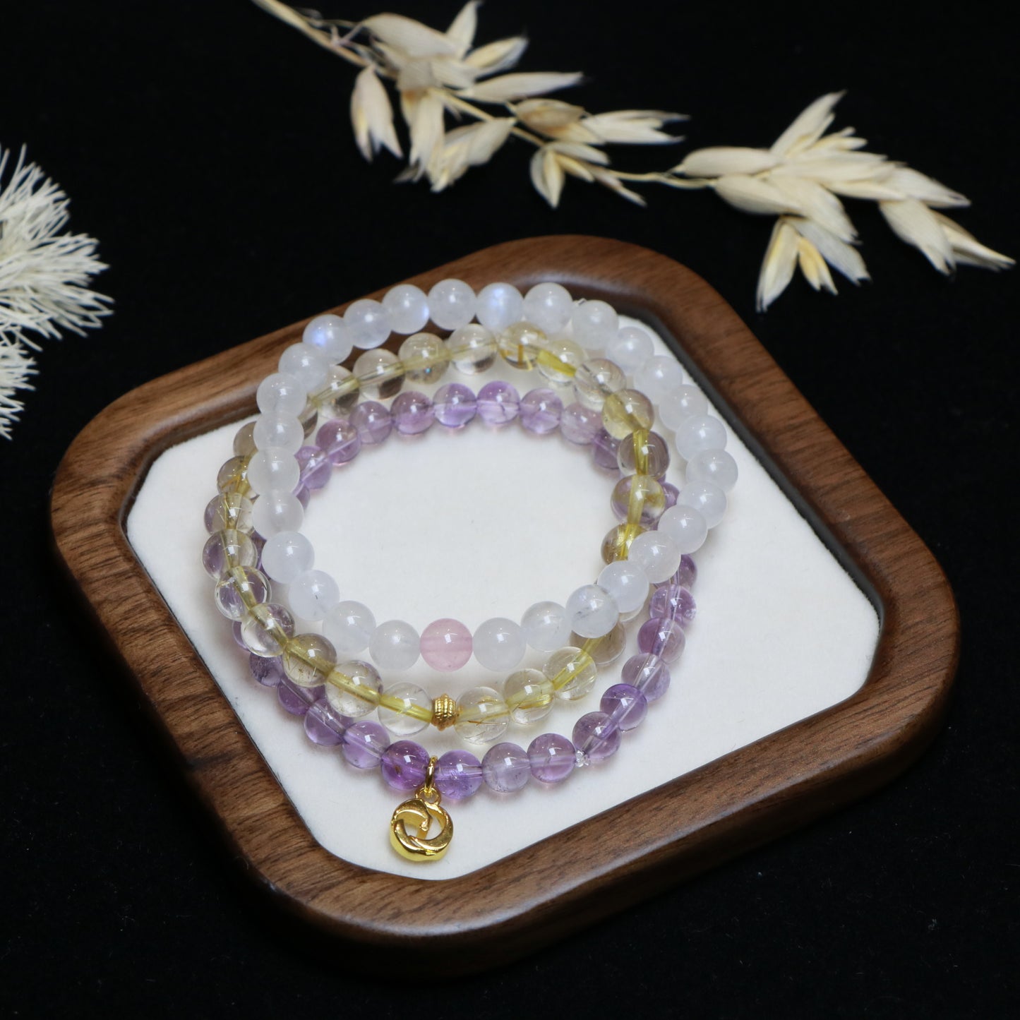 Aries Birthstone Bracelet Set