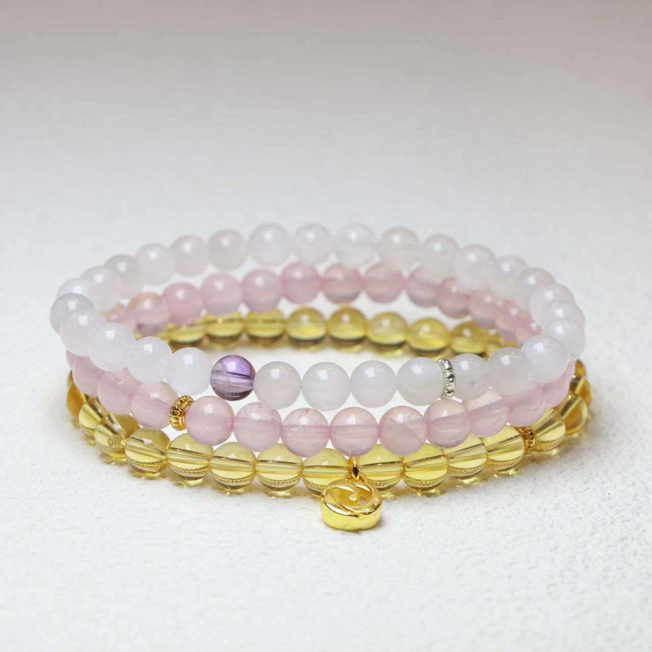 Cancer Birthstone Bracelet Set
